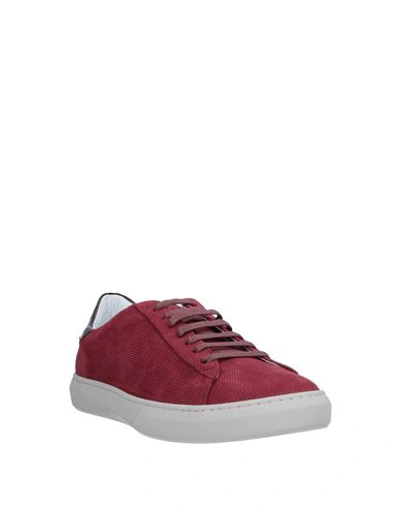 Shop Fabiano Ricci Sneakers In Brick Red