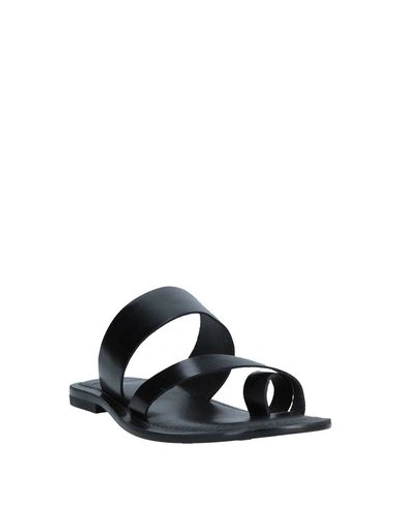 Shop Fabiano Ricci Flip Flops In Black