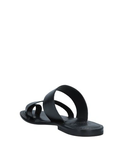 Shop Fabiano Ricci Flip Flops In Black