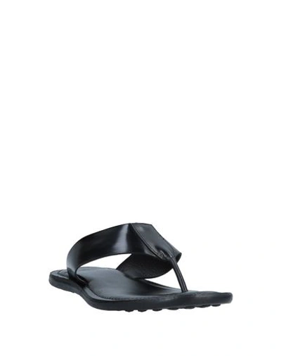 Shop Fabiano Ricci Flip Flops In Black