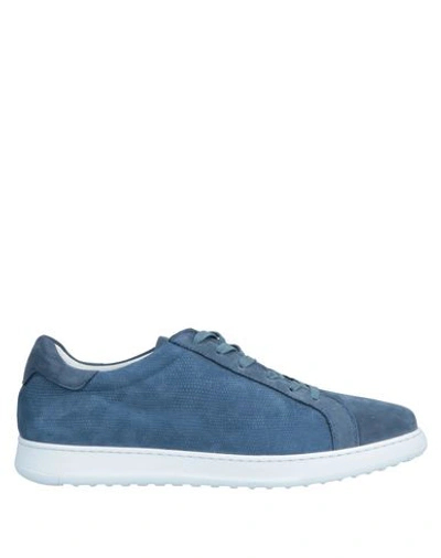 Shop Fabiano Ricci Sneakers In Slate Blue