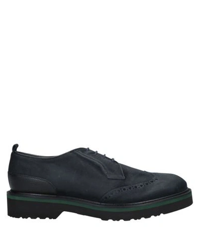 Shop Alberto Guardiani Man Lace-up Shoes Black Size 8 Leather