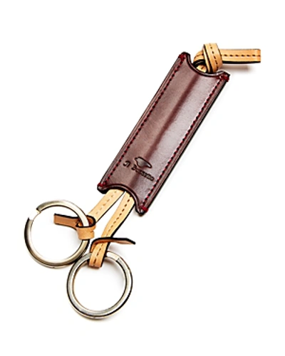 Shop Il Bussetto Leather Key Fob In Red