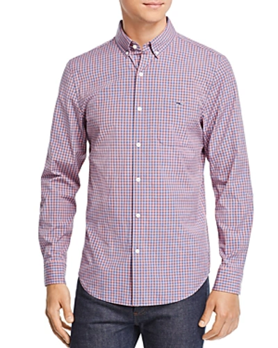 Shop Vineyard Vines Tucker Gingham Slim Fit Button-down Shirt In Dark Pink