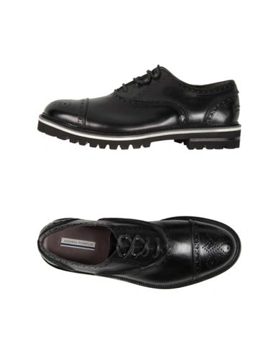 Shop Andrea Pompilio Laced Shoes In Black
