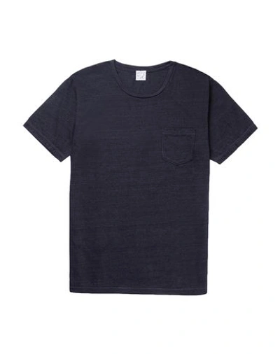 Shop Orslow T-shirt In Dark Blue