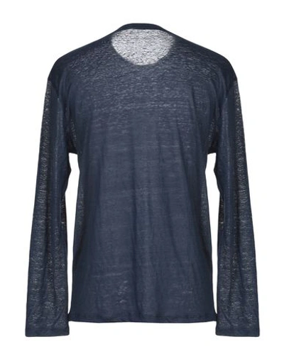 Shop The Gigi Man T-shirt Midnight Blue Size L Linen