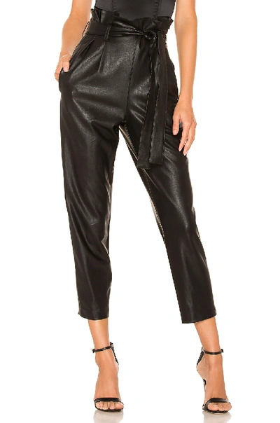 Shop Amanda Uprichard Tessi Faux Leather Pant In Black