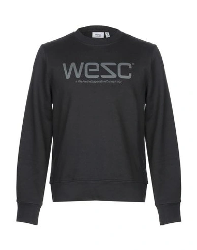 Shop Wesc Sweatshirts In Black