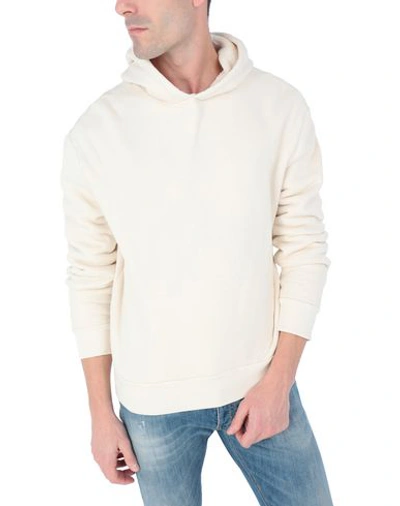 Shop Olderbrother Hooded Sweatshirt In Beige