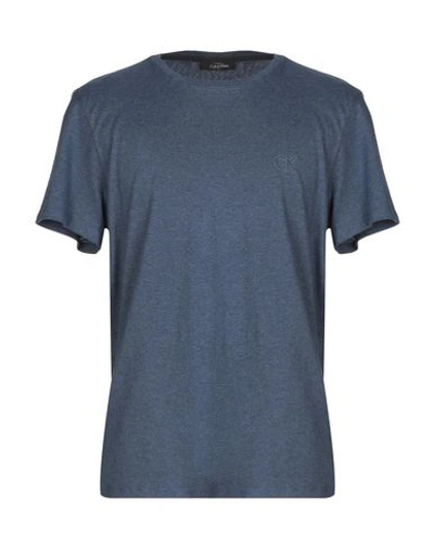 Shop Calvin Klein T-shirts In Slate Blue