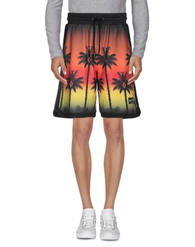 Shop Marcelo Burlon County Of Milan Shorts & Bermuda In Black