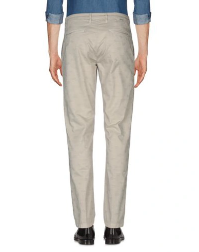 Shop Siviglia Man Pants Light Grey Size 34 Cotton, Elastane