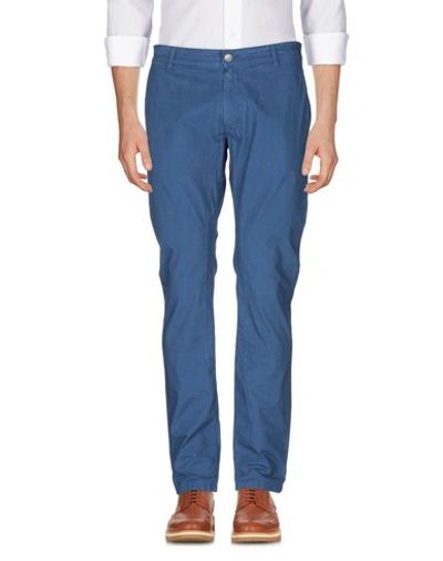 Shop Daniele Alessandrini Man Pants Blue Size 30 Cotton, Elastane
