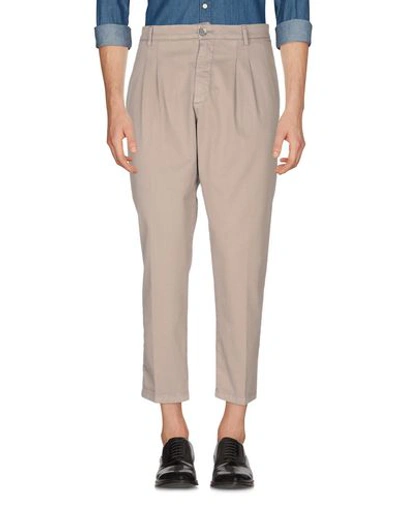 Shop Aglini Casual Pants In Dove Grey