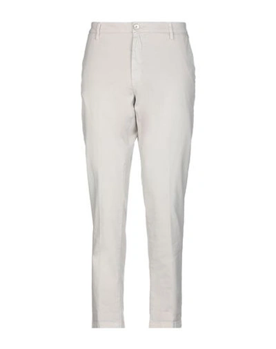Shop Aglini Pants In Light Grey