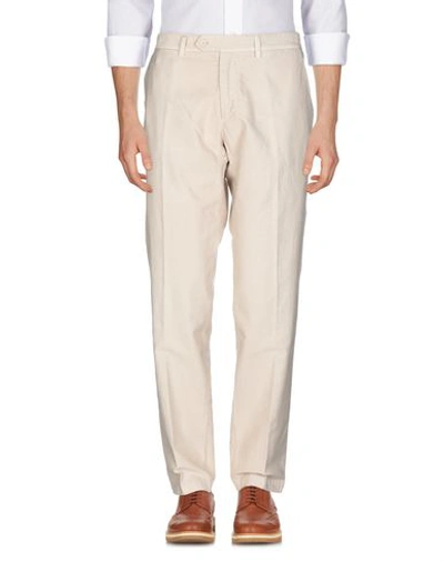 Shop Addiction Casual Pants In Beige