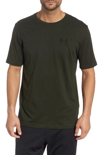 Shop Under Armour Sportstyle Loose Fit T-shirt In Artillery Green