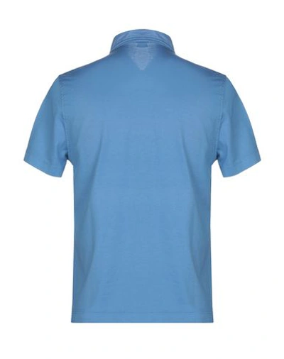 Shop Aspesi T-shirts In Slate Blue