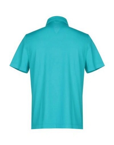 Shop Aspesi T-shirt In Turquoise