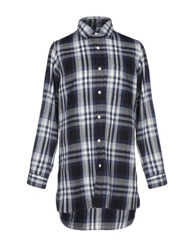 Shop Ts(s) Checked Shirt In Dark Blue