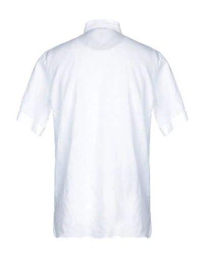 Shop Gran Sasso Man Shirt White Size 36 Linen