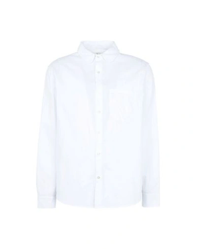 Shop Olderbrother Solid Color Shirt In White