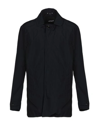 Shop Allegri Overcoats In Dark Blue