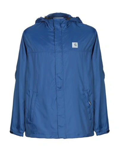 Shop Carhartt Man Jacket Blue Size Xl Nylon
