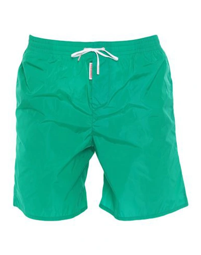 Shop Dsquared2 Swim Shorts In Emerald Green