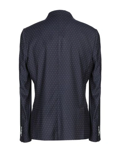 DANIELE ALESSANDRINI DANIELE ALESSANDRINI MAN BLAZER MIDNIGHT BLUE SIZE 44 POLYESTER, VISCOSE, ELASTANE 49432880MM 5