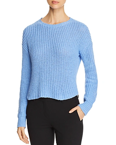Shop Eileen Fisher Shaker-knit Sweater In Bluebird