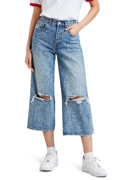 Levi's High Water Wide Leg Jeans In Straight Up | ModeSens