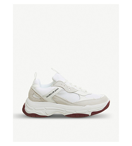 calvin klein white maya mesh