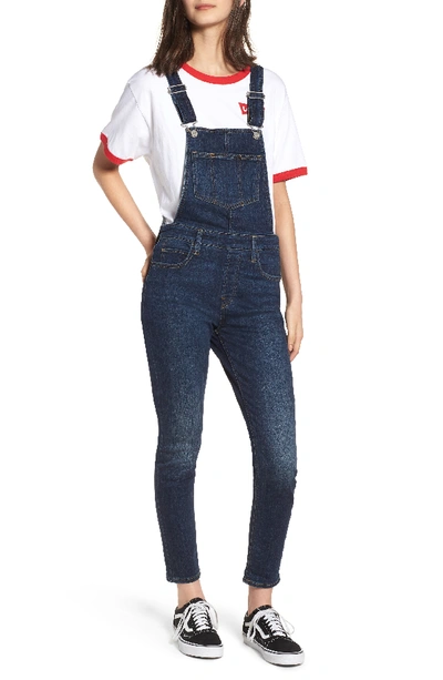 Shop Levi's Skinny Denim Overalls In Over And Out
