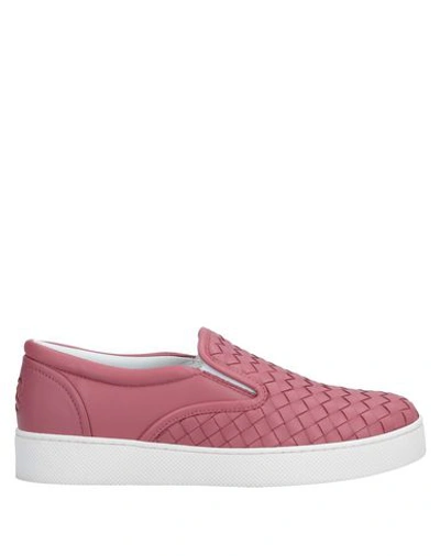Shop Bottega Veneta Sneakers In Pastel Pink