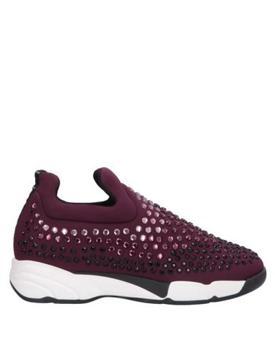 Shop Pinko Sneakers In Deep Purple