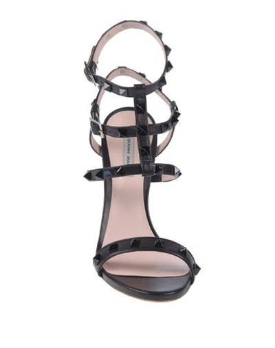 Shop Gianni Marra Sandals In Black