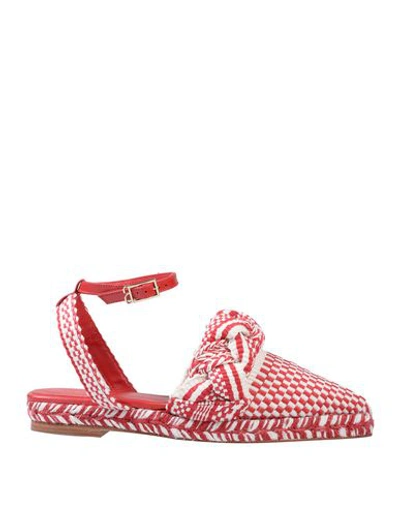 Antolina Paris Woman Espadrilles Red Size 10 Textile Fibers In Red