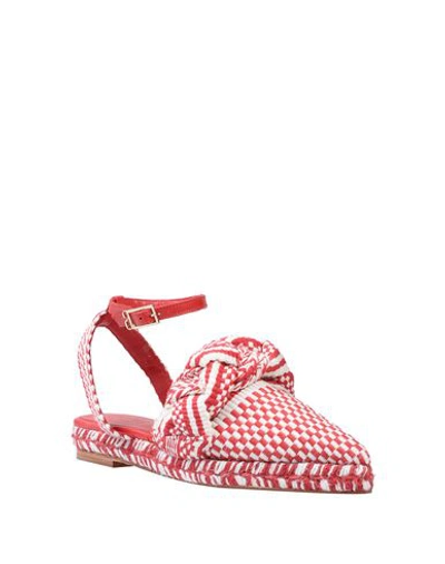 Antolina Paris Woman Espadrilles Red Size 10 Textile Fibers In Red