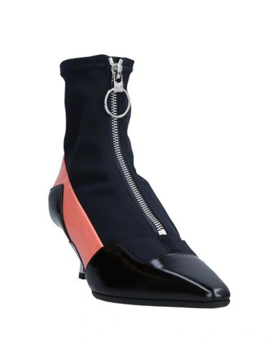 Shop Versace Ankle Boot In Dark Blue
