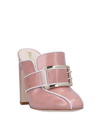 Pollini Mules & Clogs In Pink
