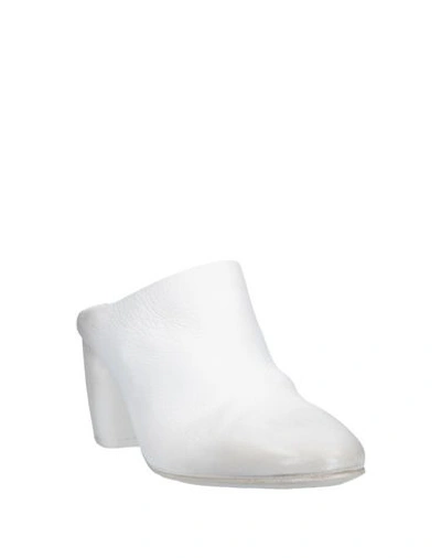 Shop Marsèll Woman Mules & Clogs White Size 8.5 Soft Leather