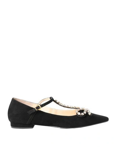 Shop Anna Baiguera Ballet Flats In Black