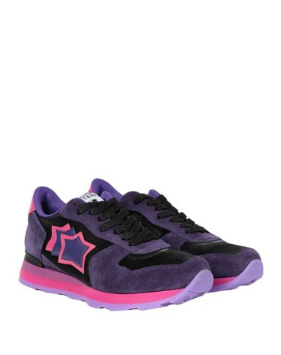 Shop Atlantic Stars Vega Woman Sneakers Purple Size 6 Calfskin, Nylon