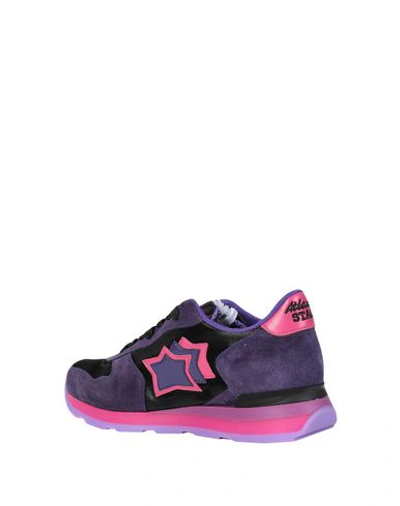 Shop Atlantic Stars Vega Woman Sneakers Purple Size 6 Calfskin, Nylon