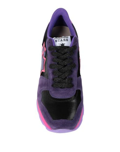 Shop Atlantic Stars Vega Woman Sneakers Purple Size 6 Calfskin, Nylon