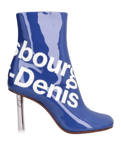 Shop Vetements Ankle Boots In Blue