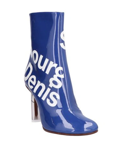 Shop Vetements Ankle Boots In Blue