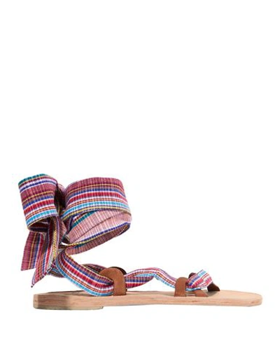 Shop Brother Vellies Sandals In Pink